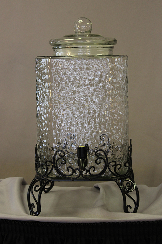 5 Gallon Glass Beverage Dispenser