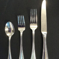 Stainless Beaded Flatware (per piece)- Salad/Cake Fork