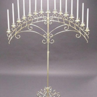 Candelabra – 15 Light Fan – Silver or Gold