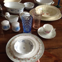 Mismatched Vintage China – Saucers