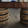 Whiskey Barrel Table