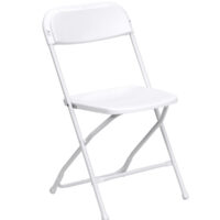 White Folding Chair (indoor use only)