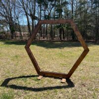 Wooden Hexagon Arch